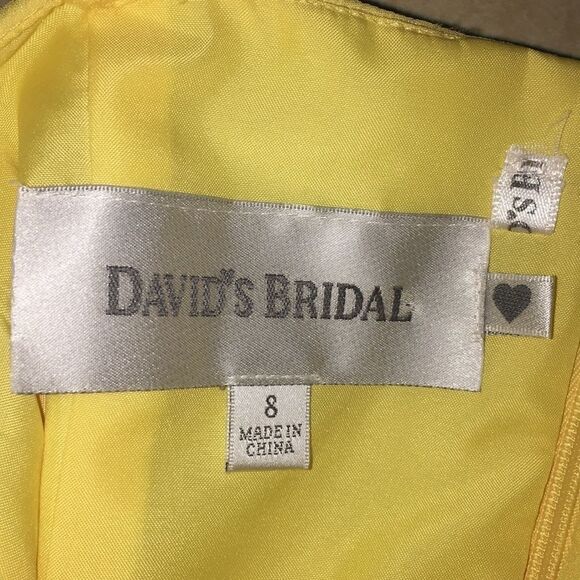 Davids Bridal Strapless Short chiffon dress 8 - Picture 6 of 6